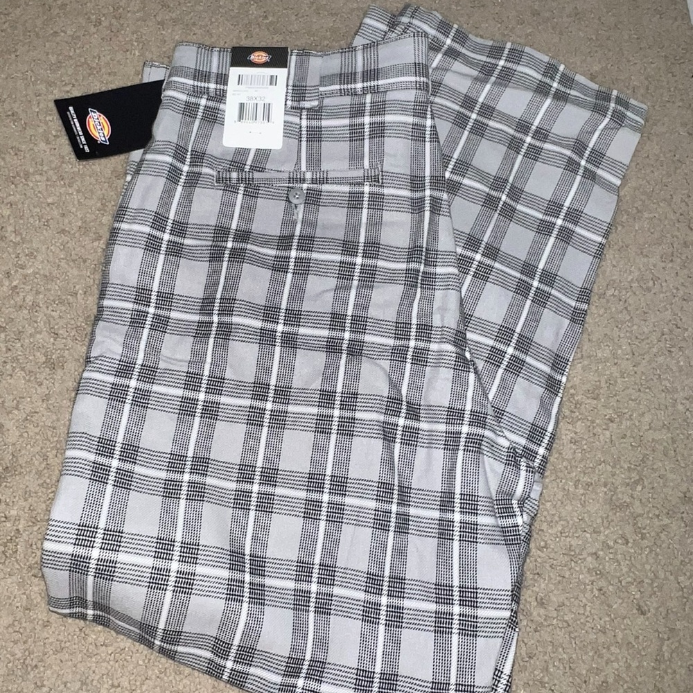 Dickies Black and White Checkered Pants